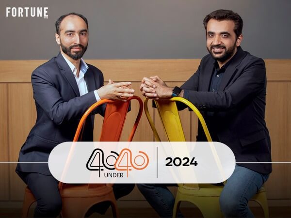 Co-Founders, Pulkit Khurana and Siddharth Sikka in Fortune 40 under 40